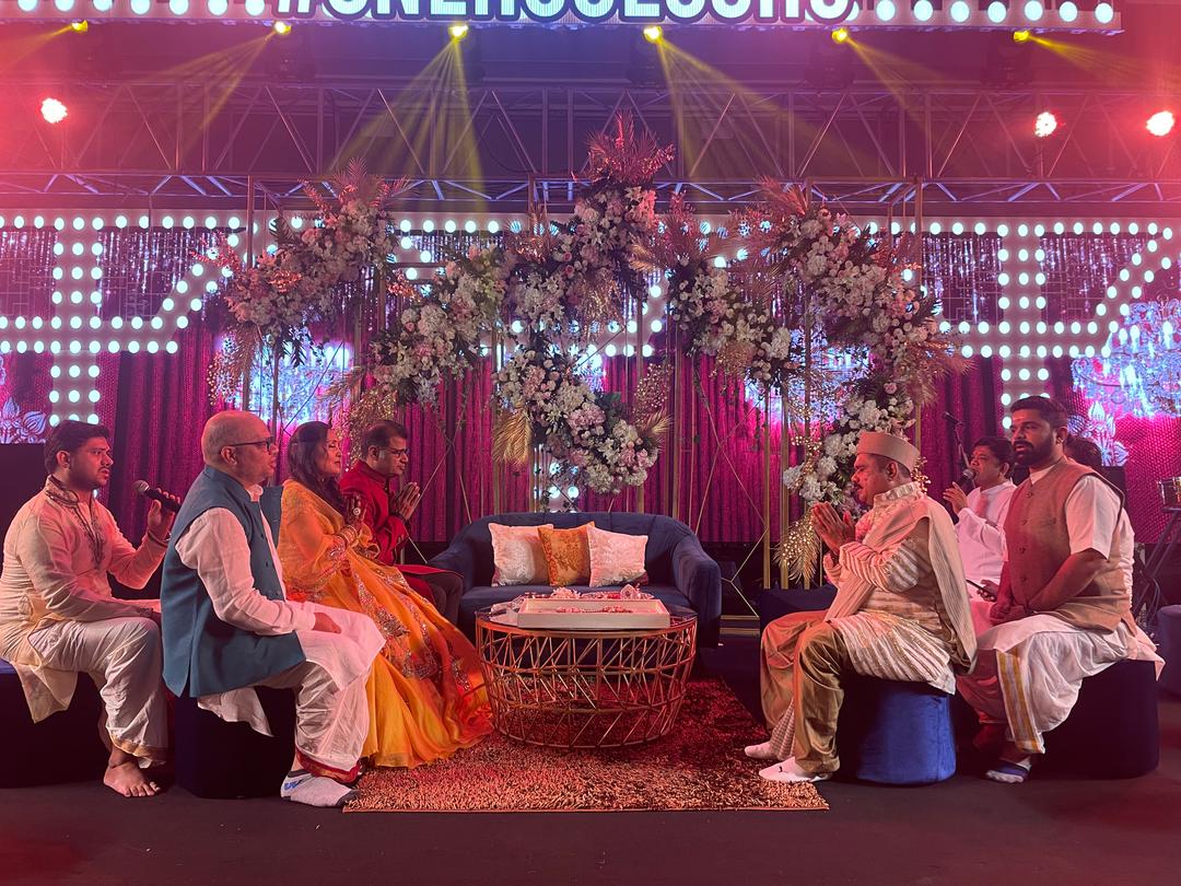 Pandit Chandrashekhar Sharma with Team